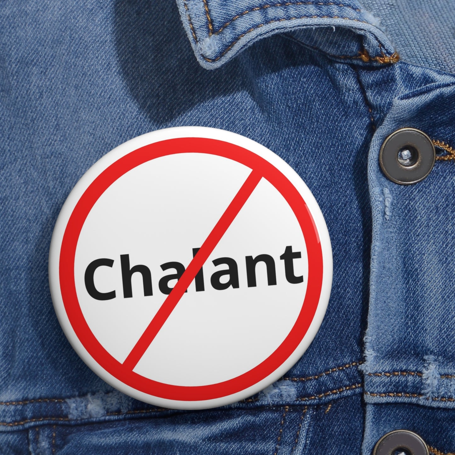 Non-Chalant Pin Button