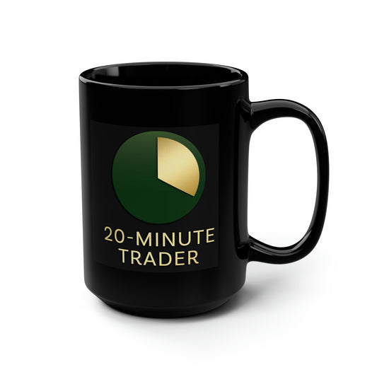 20-Minute Trader® Black Mug - Tall