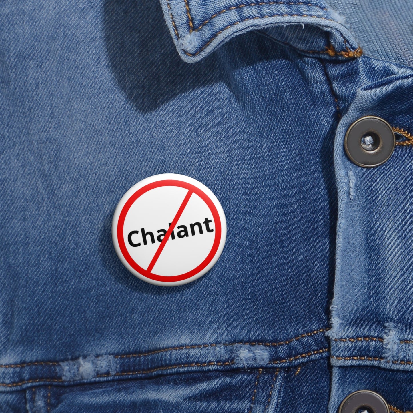 Non-Chalant Pin Button