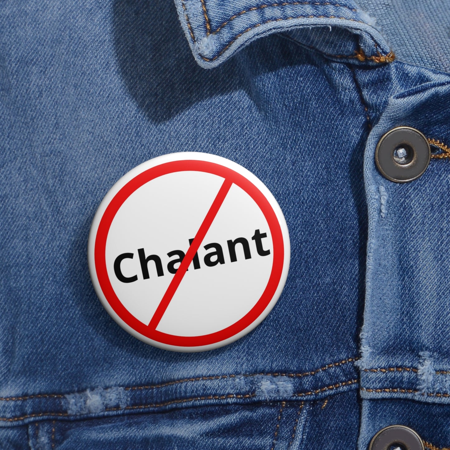 Non-Chalant Pin Button